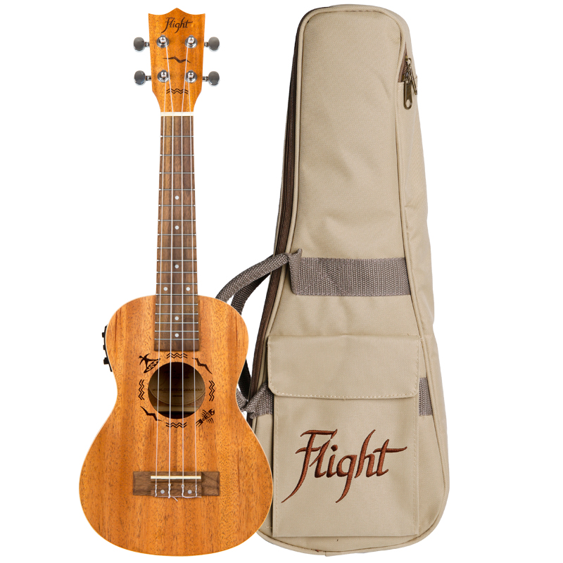 Электроакустическая укулеле концерт Flight DUC523CEQ Mahogany