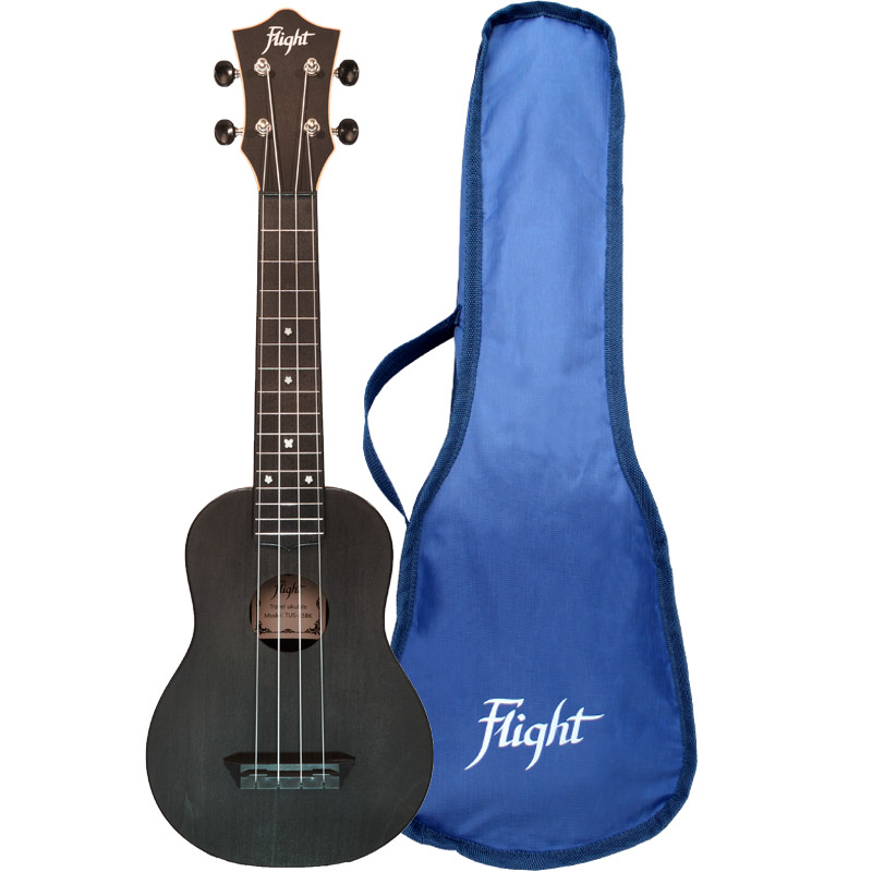 Укулеле сопрано Flight TUS35 Black серии Travel