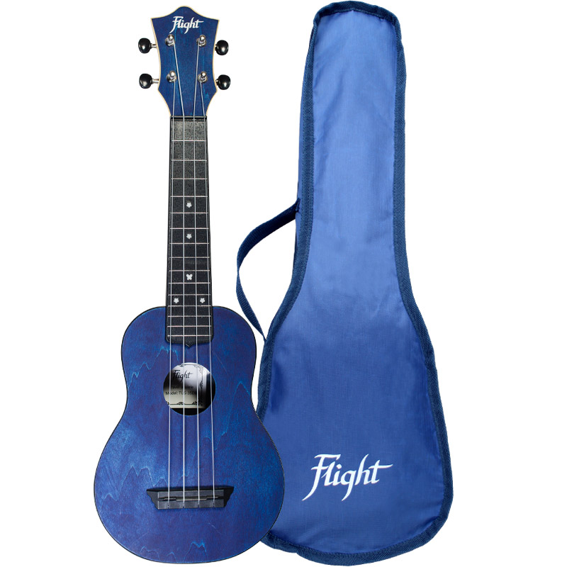 Укулеле сопрано Flight TUS35 Dark Blue серии Travel