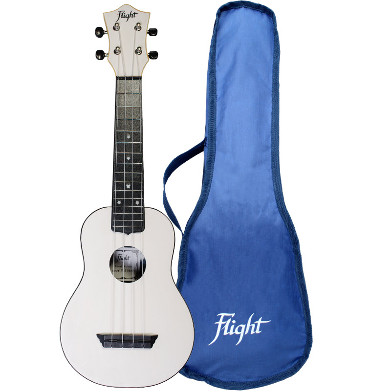 Укулеле сопрано Flight TUS35 White серии Travel