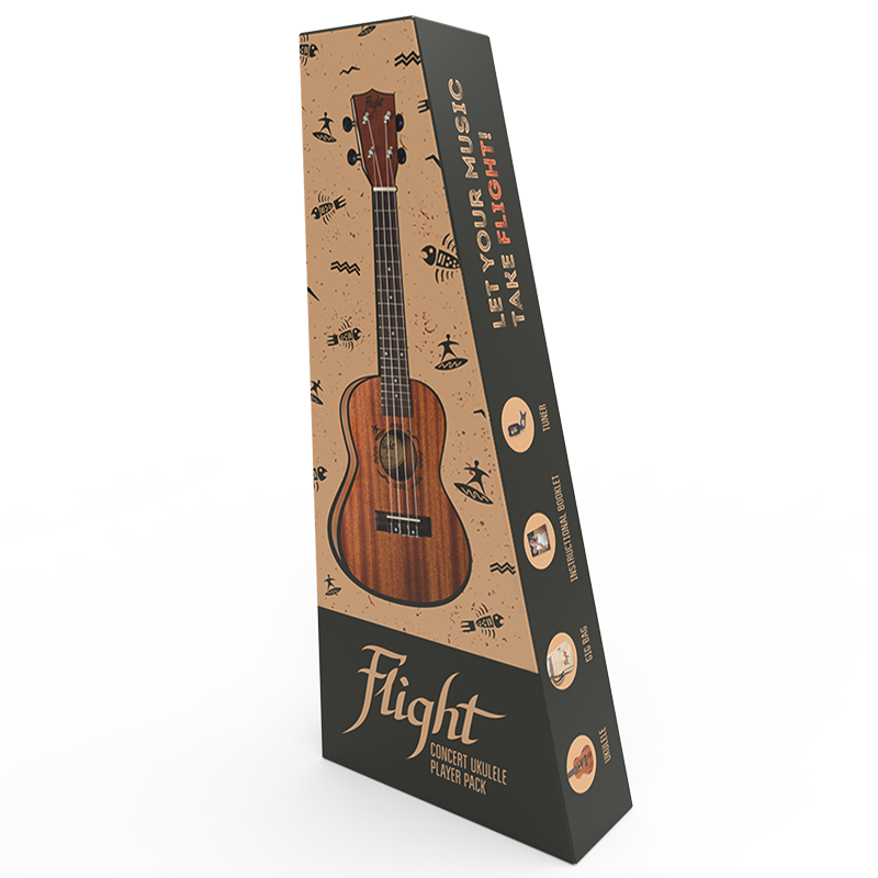 Укулеле концерт Flight NUC310, комплект