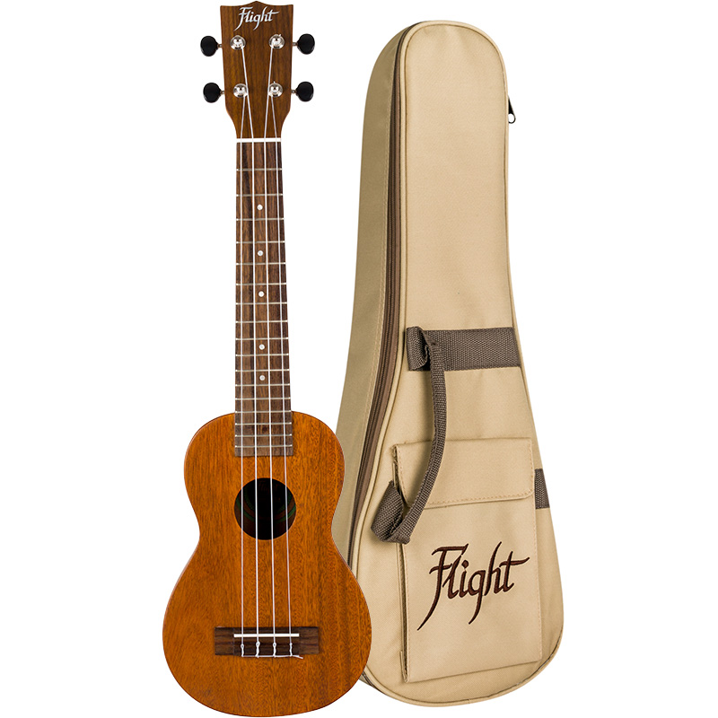 Укулеле сопрано с концертным грифом Flight LUS-5 All-solid Mahogany