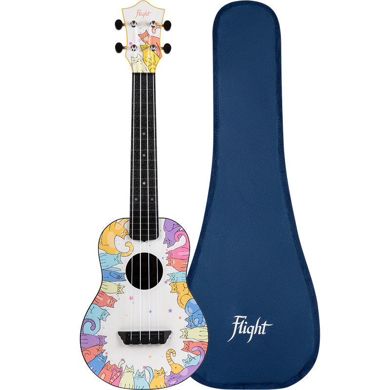Укулеле концерт Flight TUC-KITTY серии Travel