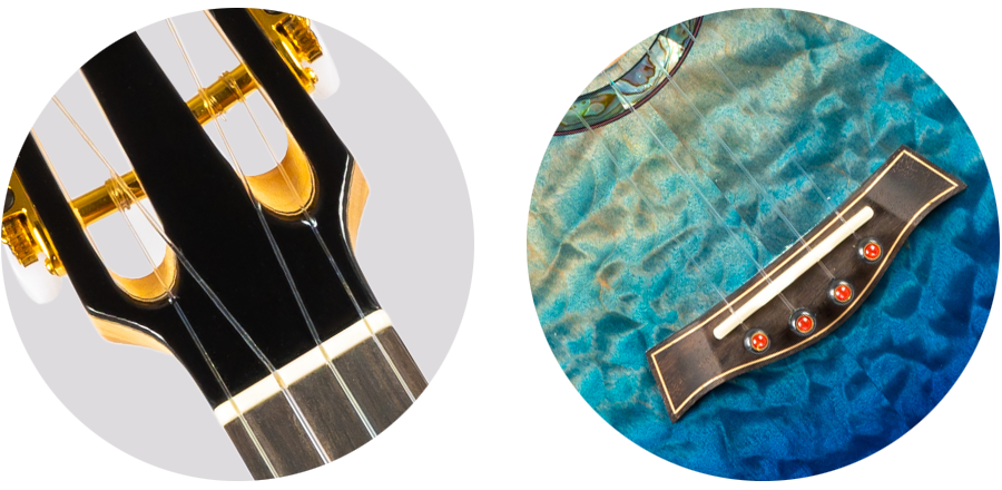Flight A10 QM FADED BLUE Tenor Ukulele Anniversary Series (4)