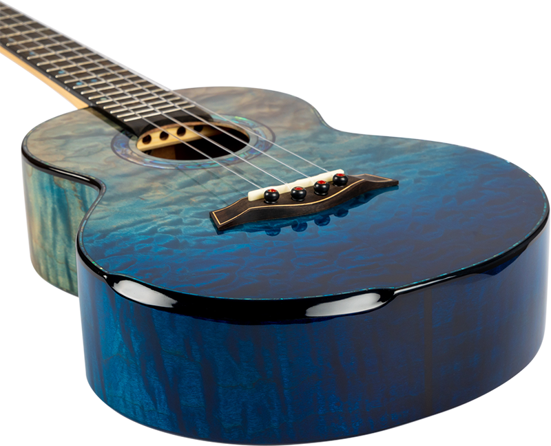 Flight A10 QM FADED BLUE Tenor Ukulele Anniversary Series (6)