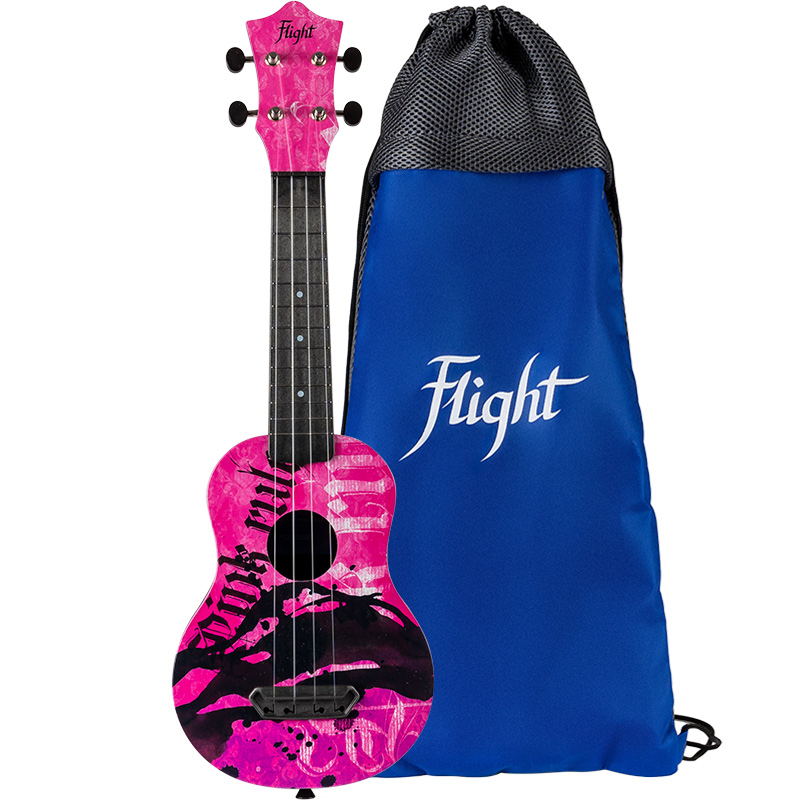 Укулеле сопрано Flight ULTRA S-40 PINK RULES